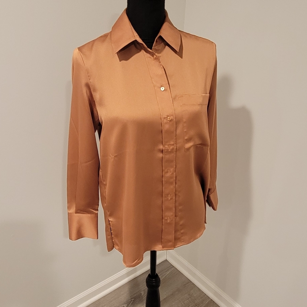 Mango silky shirt